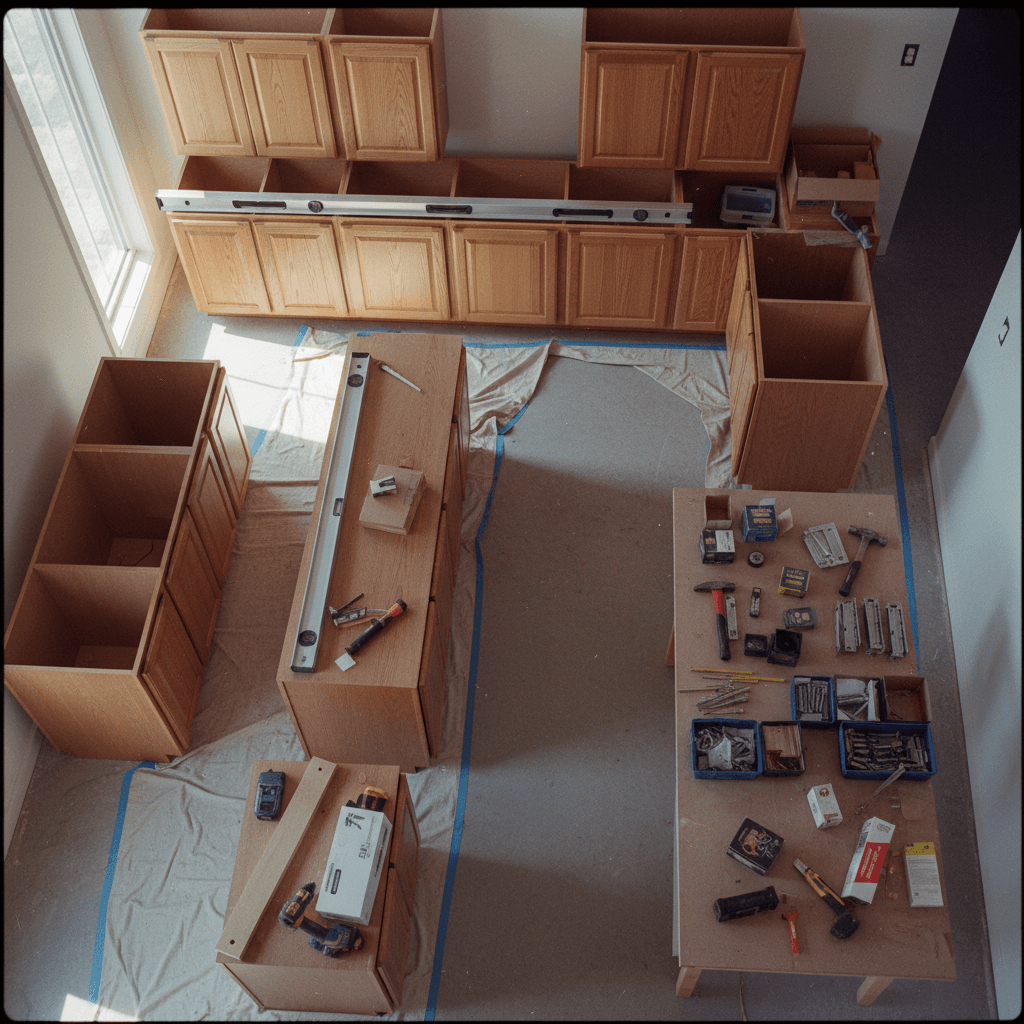 Cabinet layout and installation setup