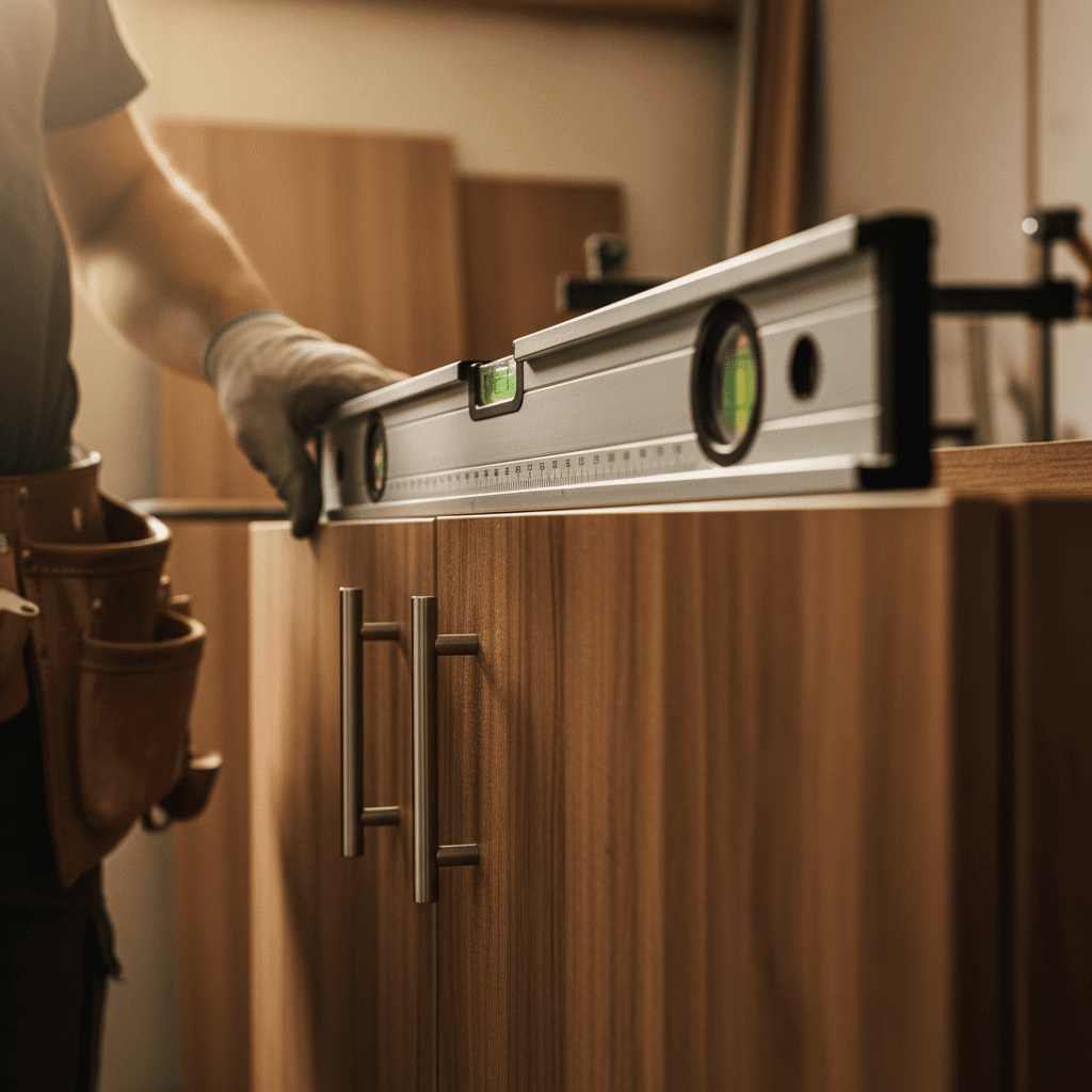 Precise cabinet installation and alignment