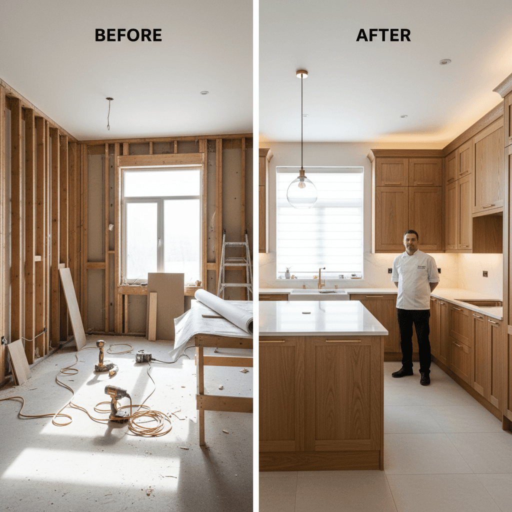 Complete cabinet project transformation
